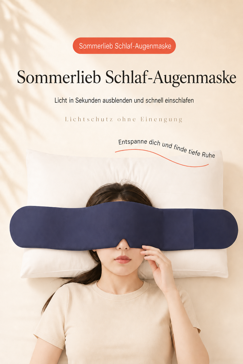 SOMMERLIEB Kühlende Schlafmaske – lichtdicht, sanfter Sitz