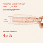 SOMMERLIEB Mini-Taschenschirm – UV-Schutz, faltbar für Sonne & Regen
