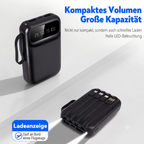 Premium Powerbank Schwarz – Lädt 5 Geräte gleichzeitig