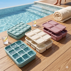 SOMMERLIEB Premium Silikon-Eiswürfelform mit Deckel