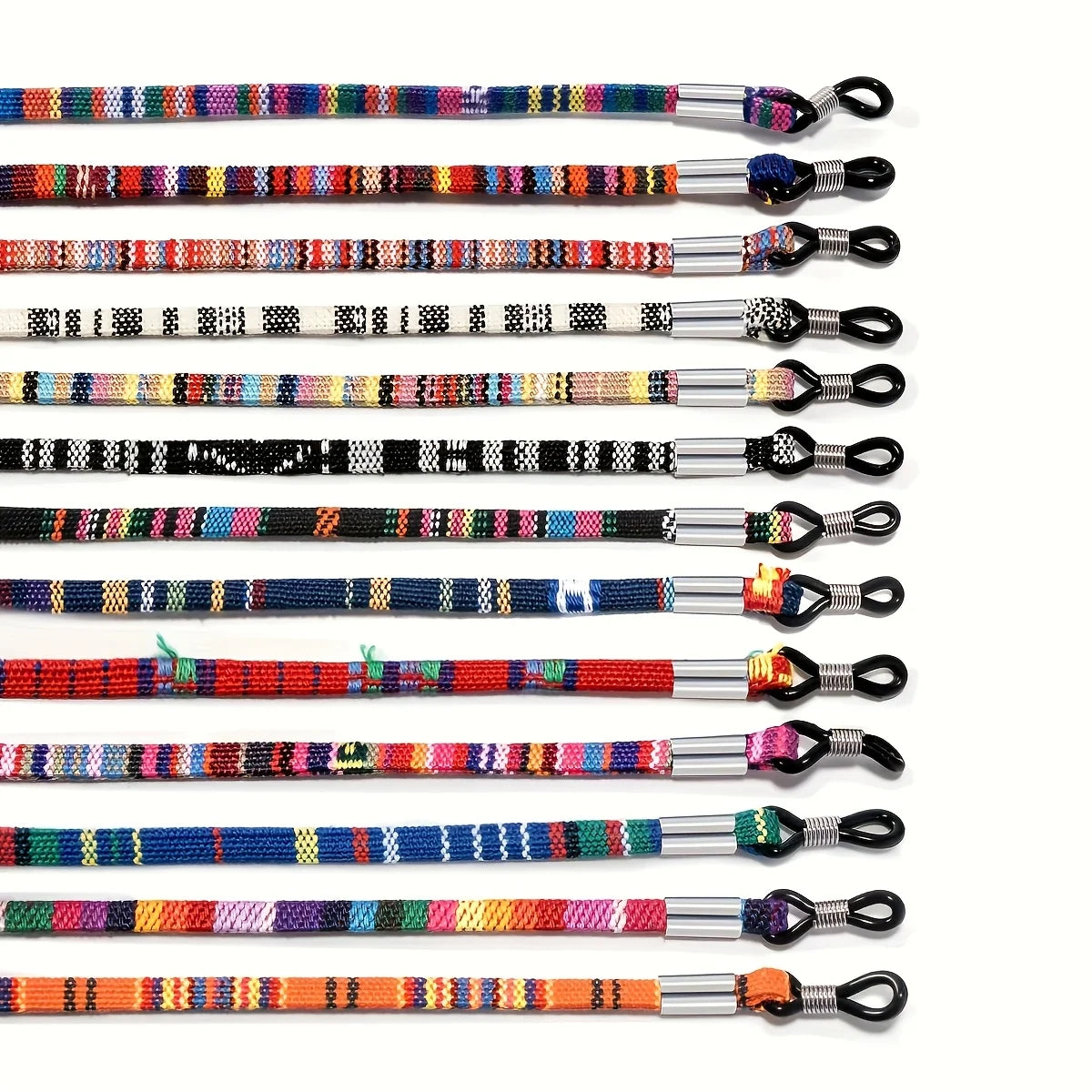 SOMMERLIEB Boho Brillenband 3er-Set – Ethno-Style aus Baumwolle
