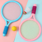 SOMMERLIEB Kinder-Schläger-Set – Tennis & Badminton 4-teilig