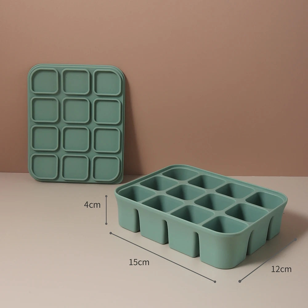 SOMMERLIEB Premium Silikon-Eiswürfelform mit Deckel