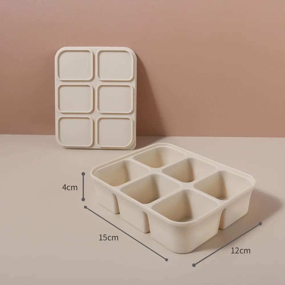 SOMMERLIEB Premium Silikon-Eiswürfelform mit Deckel