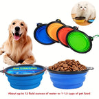 SOMMERLIEB Faltbarer Hunde-Wassernapf mit Karabiner