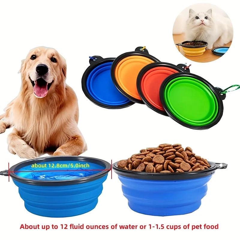 SOMMERLIEB Faltbarer Hunde-Wassernapf mit Karabiner