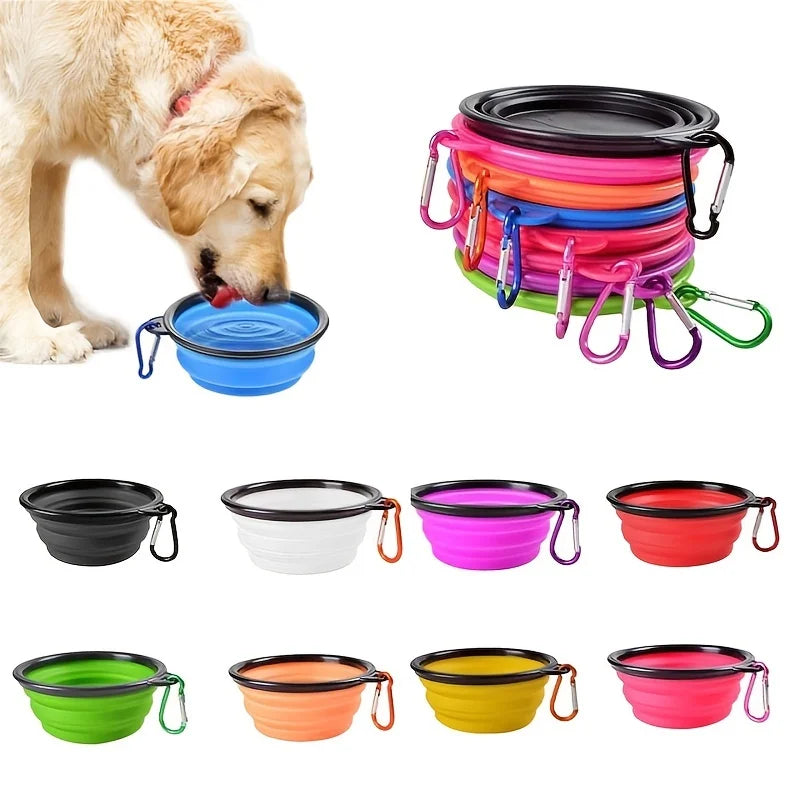 SOMMERLIEB Faltbarer Hunde-Wassernapf mit Karabiner