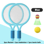 SOMMERLIEB Kinder-Schläger-Set – Tennis & Badminton 4-teilig