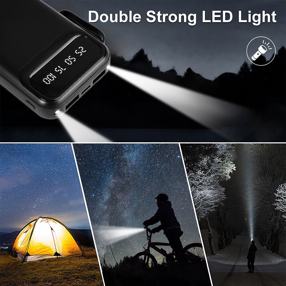 900000Mah Powerbank Externer Batterie Ladegerät Zusatzakku 4 USB Für Alle Handy